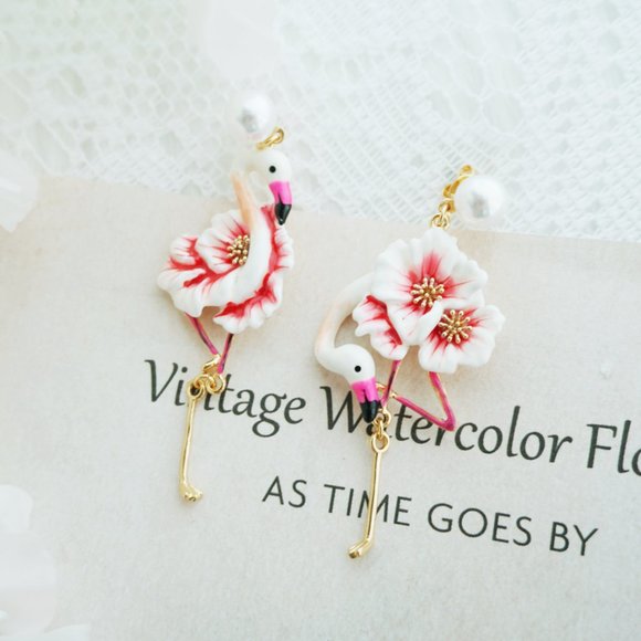 Bill skinner flamingo earrings - Picture 2 of 10